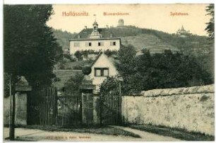 Radebeul. Hoflößnitz - Bismarckturm, Spitzhaus