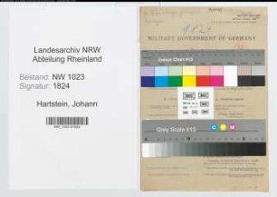 Entnazifizierung Johann Hartstein , geb. 09.12.1905 (Gaerfuehrer)