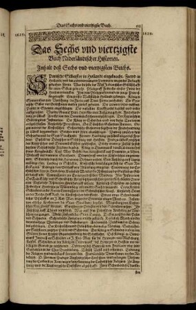 Das Sechs und viertzigste Buch Niderländischer Historien.