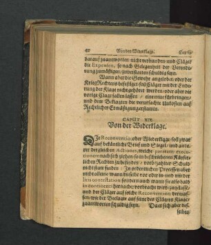 Caput XIX. Von der Widerklage.