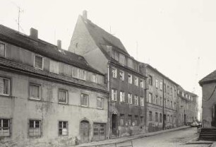 Freiberg, Heubnerstraße : Freiberg. Wohnhäuser, Heubnerstraße. Straßenansicht