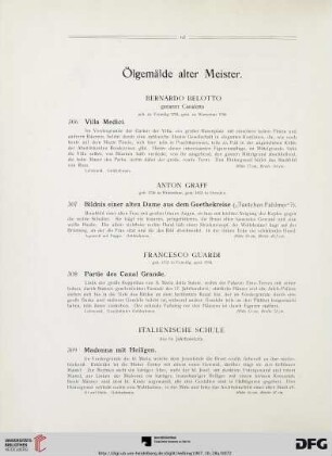 Ölgemälde alter Meister (Nr. 306-316)