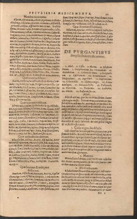De Purgantibus simplicibus medicamentis.