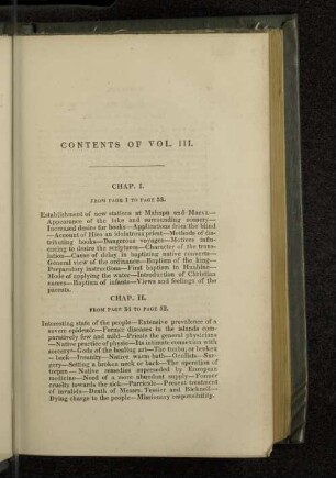 Contents of Vol. III.