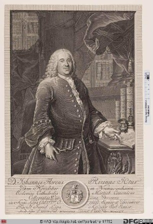 Bildnis Johann Florens Rivinus