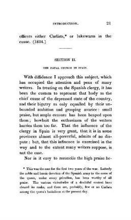 Section II. - THE PAPAL CHURCH IN SPAIN