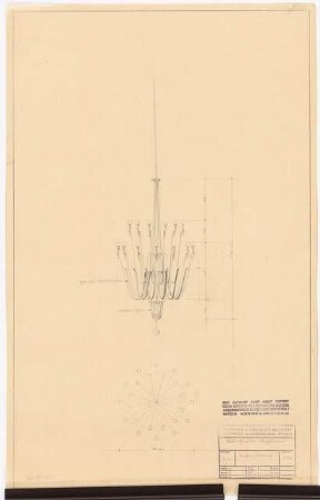 Schauspielhaus, Bochum: Zuschauerhaus Innen: Kronleuchter 1:10