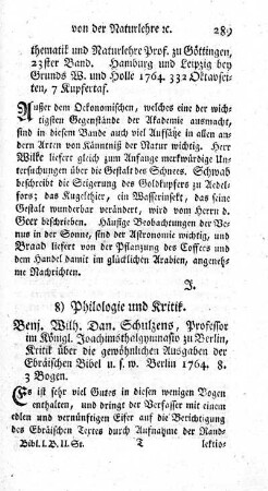 8) Philologie und Kritik.