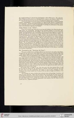 [James B. ] Townsend [reprint from the American Art News]