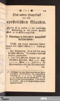 I. Einleitung in das andere Hauptstück des Catechismi.