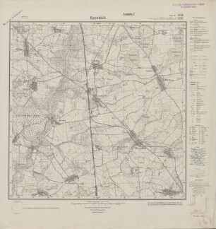 2836 (alte Nr.: 1389) Karstädt, Meßtischblatt (4cm - Karte)