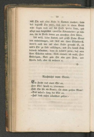 Nachricht vom Genie.