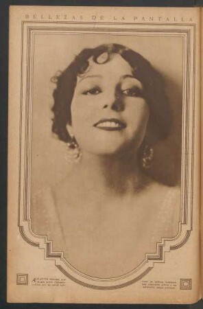 Bellezas de la pantalla : [Retrato fotográfico de] Arlette Marchal