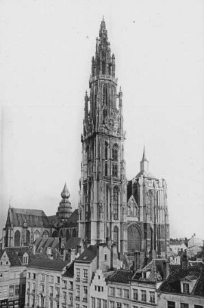 Antwerpen / Anvers, Kathedrale Notre Dame, Westfassade mit Turm