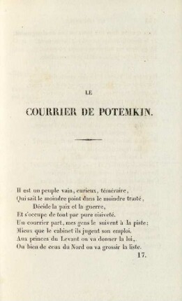 Le courrier de Potemkin