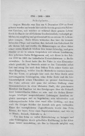 1790 - 1805 - 1810. Schulpforte
