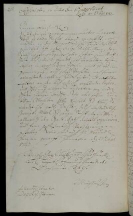 Unterstützung des Sprachmeisters Colomb du Clos bei der Räumung des von ihm gemieteten Hauses von den Habseligkeiten des Vormieters Sprachmeister Brandes.
