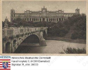 München, Maximilianeum und Maximiliansbrücke