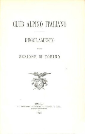 Regolamento della Sezione di Torino