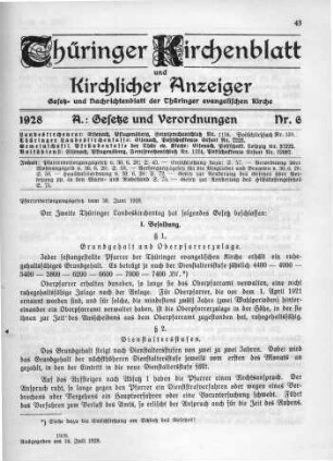 Nr. 6 : 18. Juli 1928