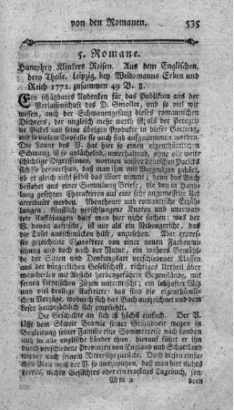 Humphry Klinkers Reisen. Bd.1-3.