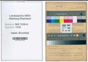 Entnazifizierung Brunhilde Habel , geb. 26.03.1922 (Fuersorgerin)