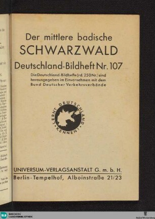 Der mittlere badische Schwarzwald
