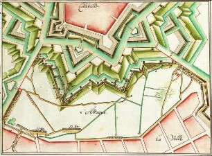 WHK 13 Spanischer Sukzessionskrieg 1701-1713 bis zum Frieden von Rastatt: Plan des Angriffs auf die Zitadelle von Lille mit Bericht Brückmanns aus Lille vom 20. November 1708]