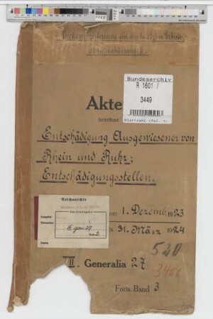 Entschädigung Ausgewiesener von Rhein und Ruhr: Entschädigungsstellen: Bd. 2