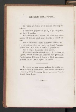 Condizioni della vendita