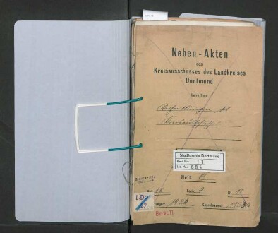 Verhandlungen des Kreisausschusses des Landkreises Dortmund