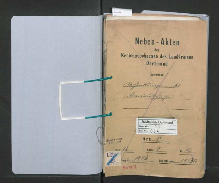 Verhandlungen des Kreisausschusses des Landkreises Dortmund