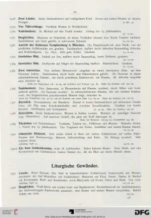 Liturgische Gewänder (Nr. 1391-1424)