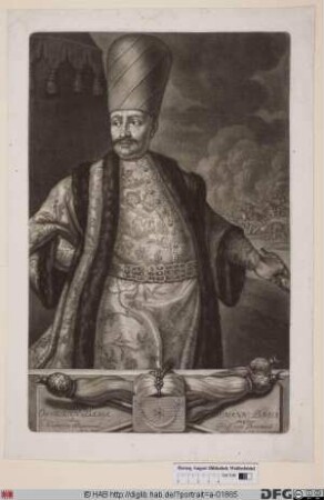 Bildnis Claude-Alexandre comte de Bonneval, gen. Osman (od. Achmed) Pascha