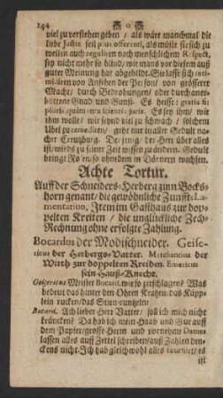 Achte Tortur.