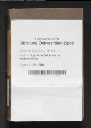 Salbuch der ehem. Vogtei Langenholzhausen von 1858, Bd. 5