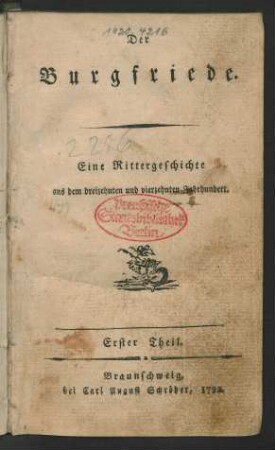 Th. 1: Der Burgfriede