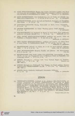 Zinn (Nr. 399-450)