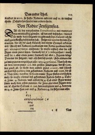 Von Radice Zensizensica.