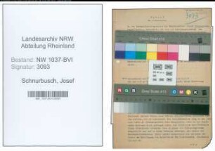 Entnazifizierung Josef Schnurbusch , geb. 00.00.0000 (Direktor)