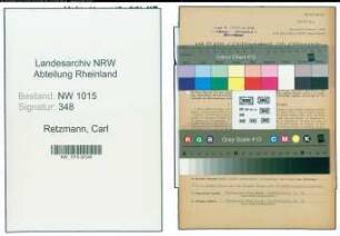 Entnazifizierung Carl Retzmann , geb. 27.03.1896 (Kaufmaennischer Angestellter)