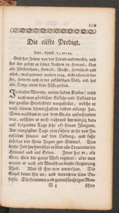 Die eilfte Predigt