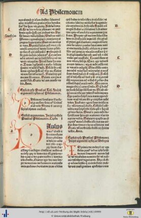 Argumentum in epistolam ad Philemonem