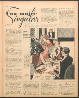 Una mujer singular : Cuento por Ernesto Mario Barreda