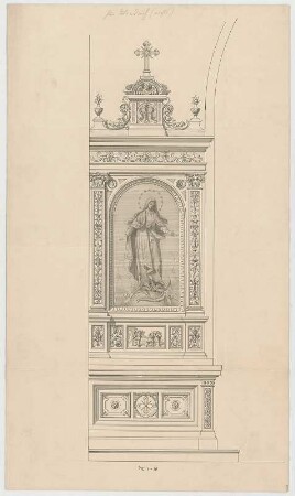 Müller, Josef Anton; Lindach; Kirche - Seitenaltar (Ansicht)