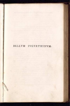 Bellum Iugurthinum.
