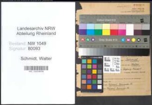 Entnazifizierung Walter Schmidt , geb. 22.01.1917 (Regierungsinspektor)