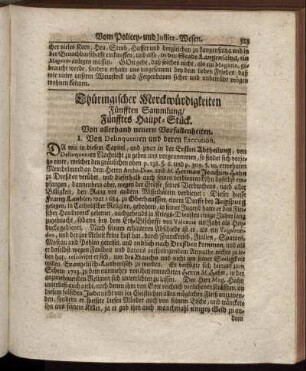 Fünfftes Haupt-Stück.