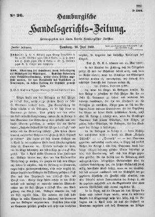No. 26. 26. Juni 1869