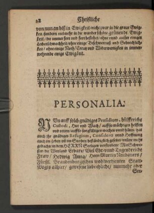 Personalia.